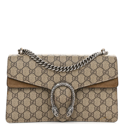 Gucci GG Supreme Monogram Small Dionysus Shoulder Bag Taupe 1 of 12