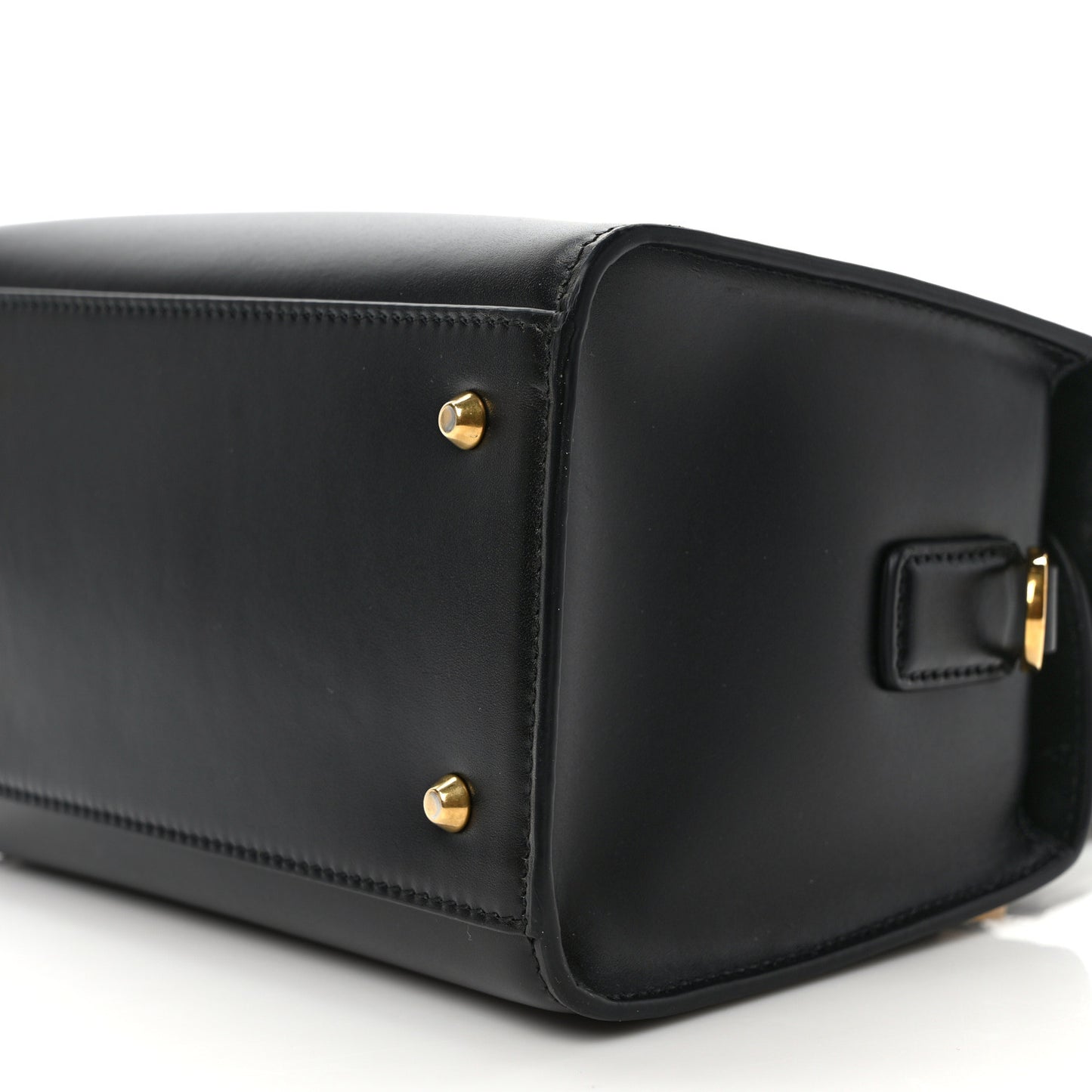 New Line Calfskin Small Boston Bag Black