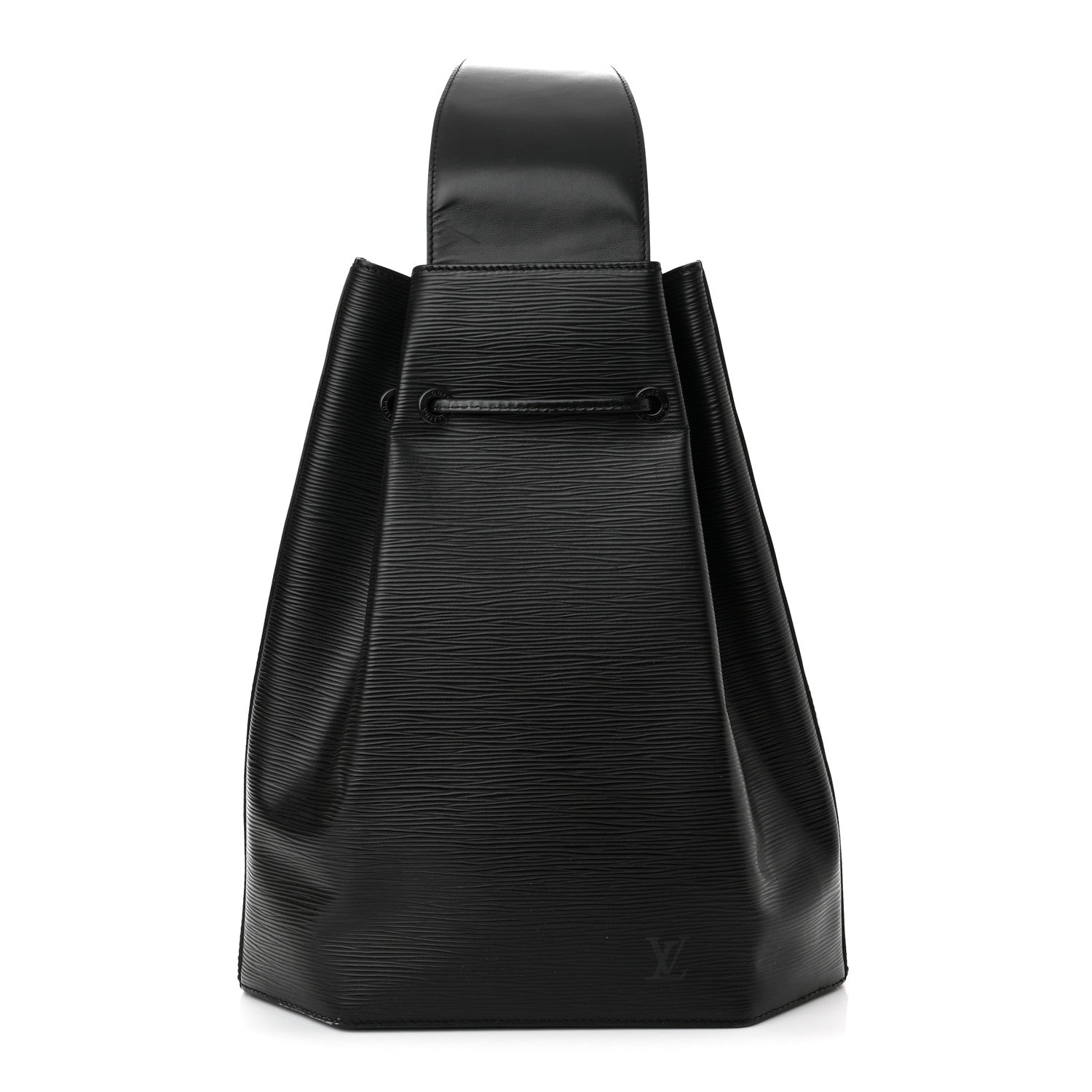 Louis Vuitton Epi Sac a Dos Drawstring Bag Black 2 of 11