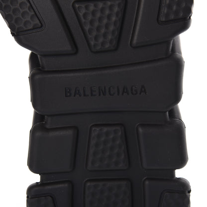 Balenciaga Neoprene Knit Allover Logo Womens Speed Sneakers 39 Black Fuchsia 7 of 8