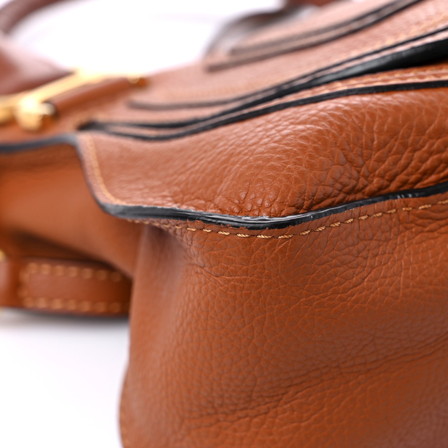 Chloe Calfskin Small Marcie Satchel Tan 9 of 14