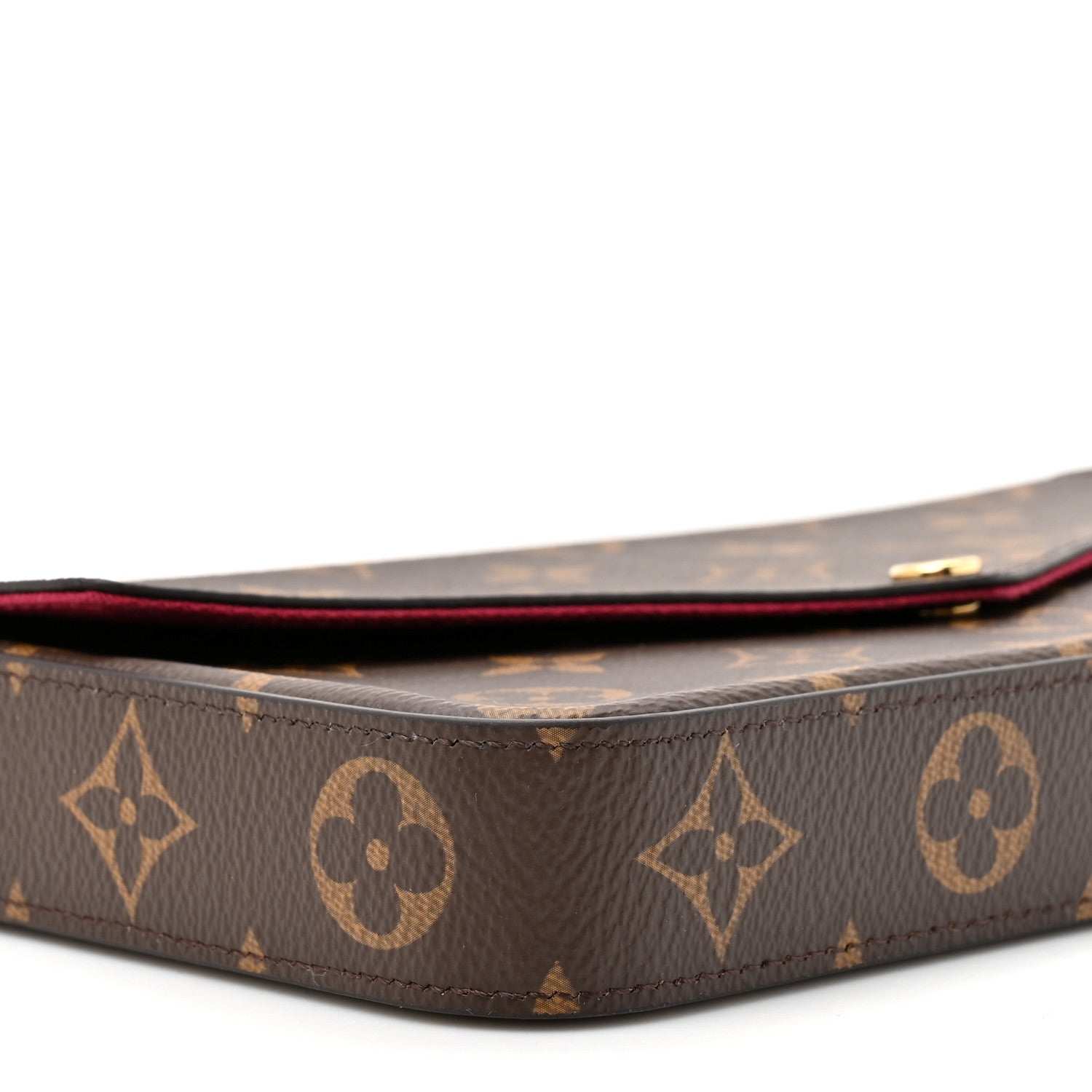 Louis Vuitton Monogram Pochette Felicie Chain Wallet Fuchsia 11 of 12