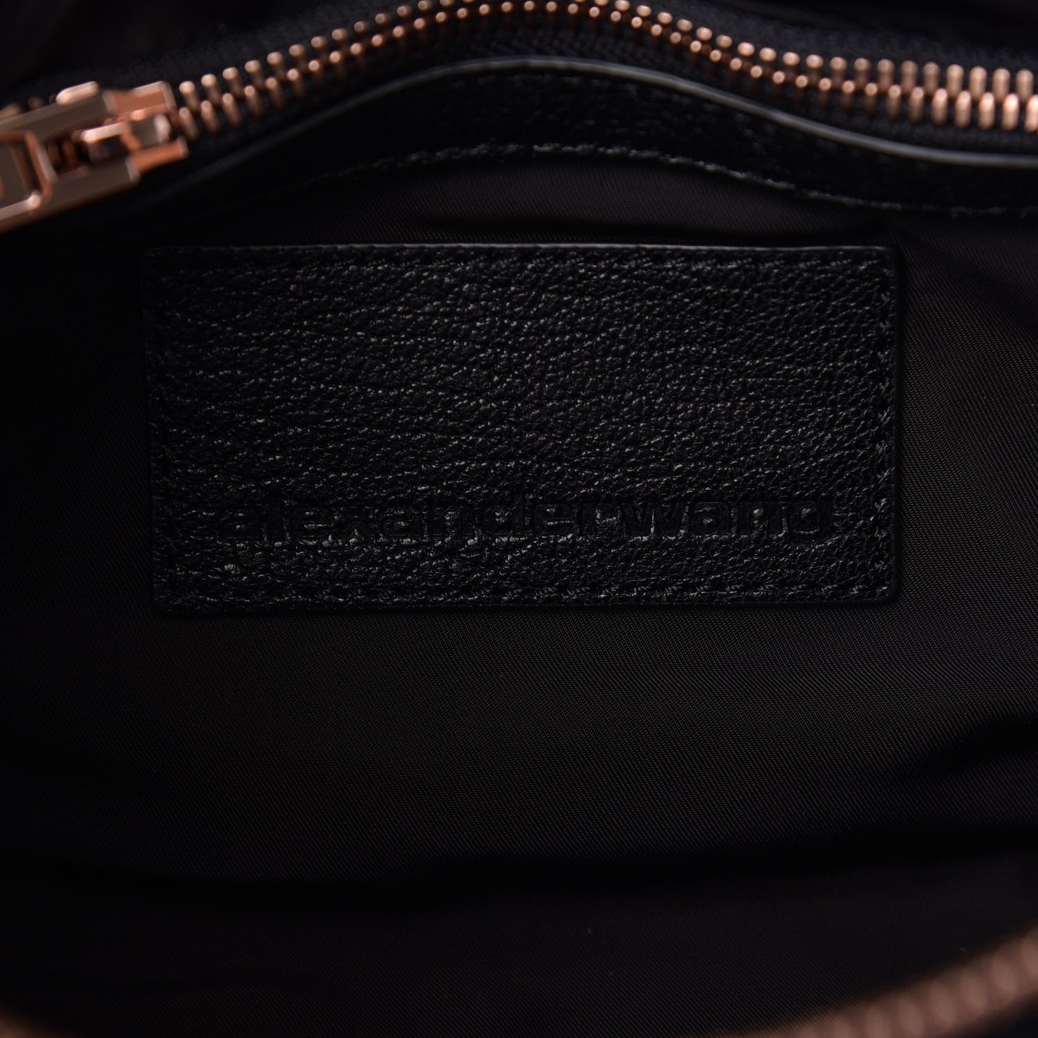 Alexander Wang Pebbled Lambskin Mini Rockie Black Rose Gold Hardware 7 of 9