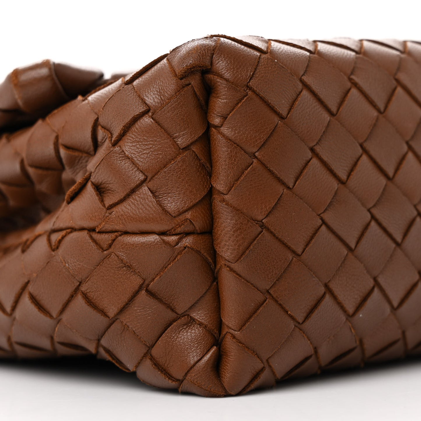 Nappa Intrecciato Baby Olimpia Shoulder Bag Ebano