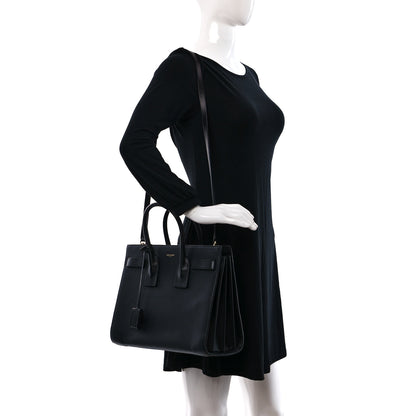 Saint Laurent Smooth Calfskin Small Sac De Jour Black 2 of 13