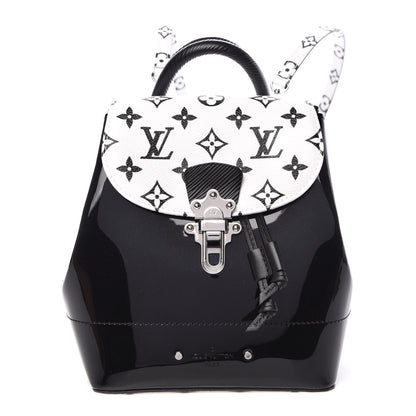Louis Vuitton Patent Monogram Hot Springs Backpack Black White 1 of 8
