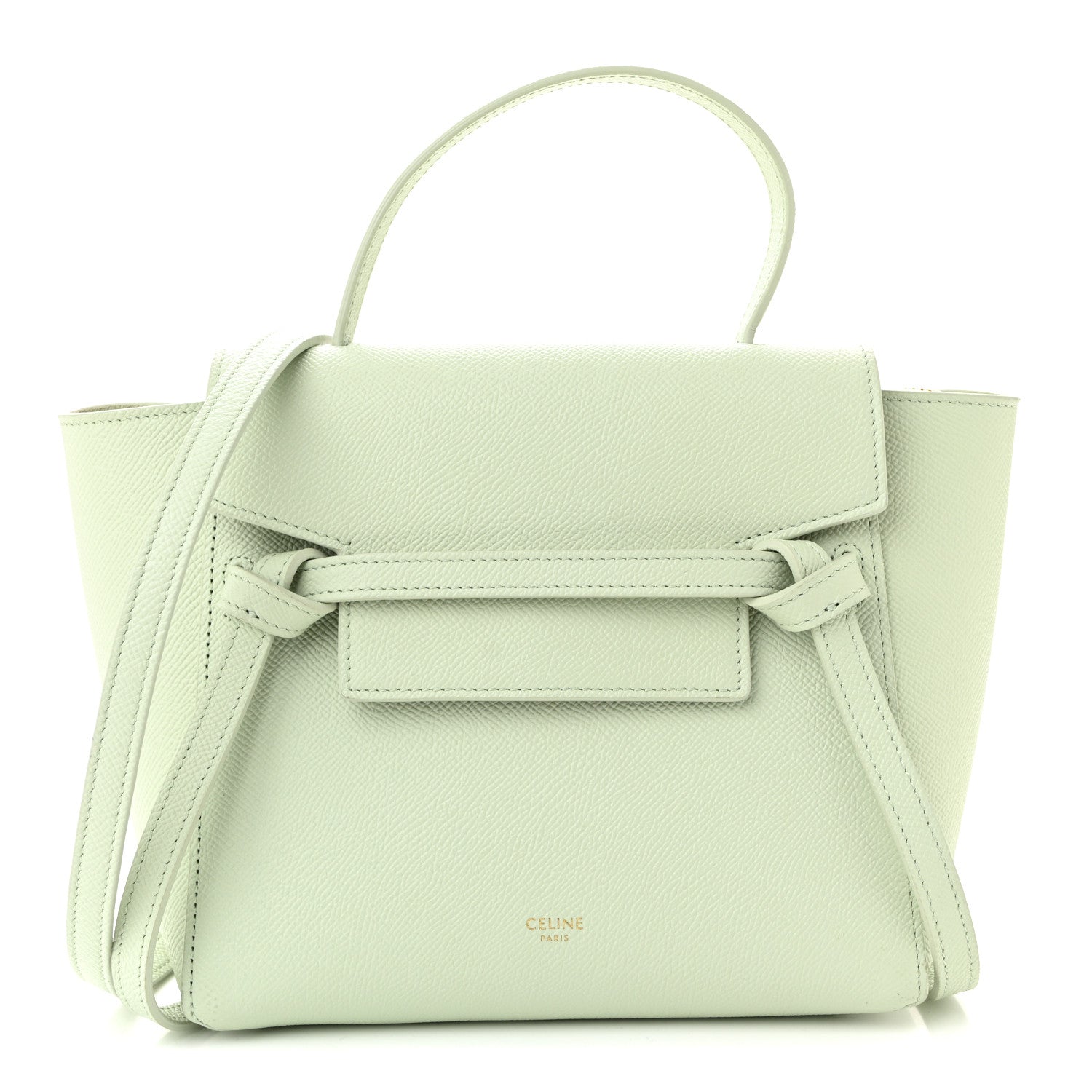 Celine Grained Calfskin Nano Belt Bag Jade 1 of 11