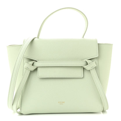 Celine Grained Calfskin Nano Belt Bag Jade 1 of 11