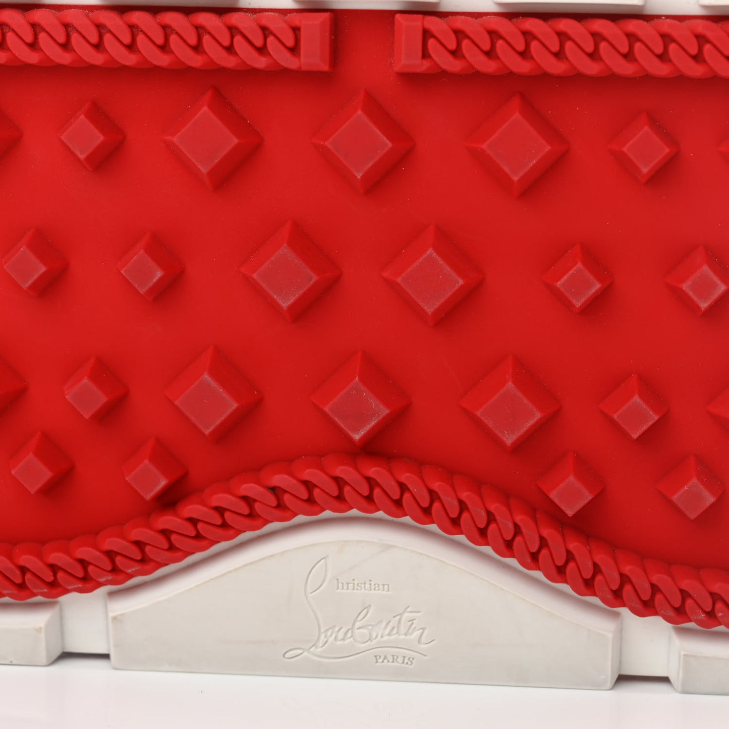 Calfskin Spiked Explorafunk Backpack White