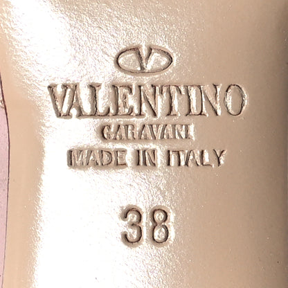 Valentino Garavani Patent Nappa Rockstud Ankle Strap 65mm Pumps 38 Rosso Valentino Poudre 7 of 11