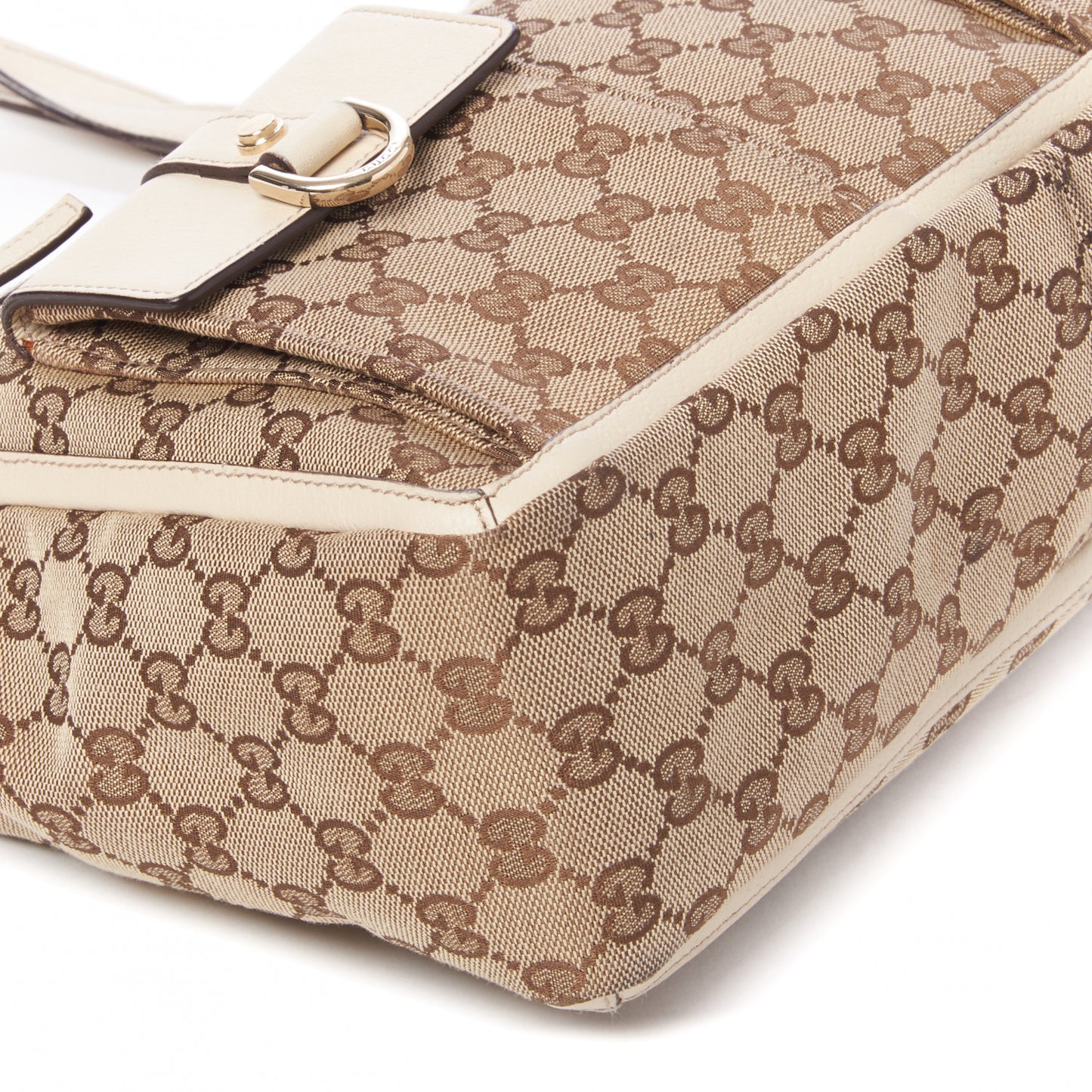 Monogram Abbey D Ring Tote Off White