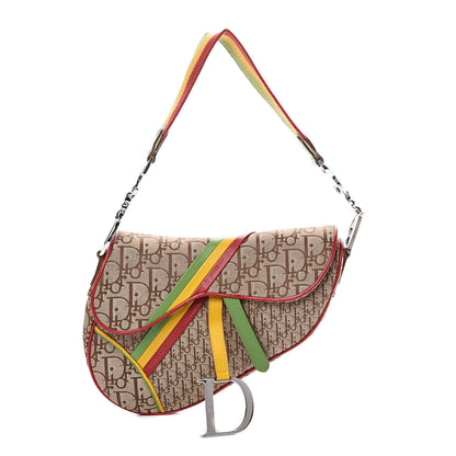 Christian Dior Monogram Rasta Saddle Bag Beige 1 of 10