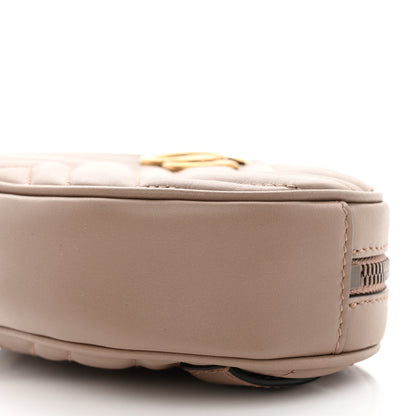 Gucci Calfskin Matelasse GG Marmont Belt Bag 75 30 Porcelain Rose 11 of 12