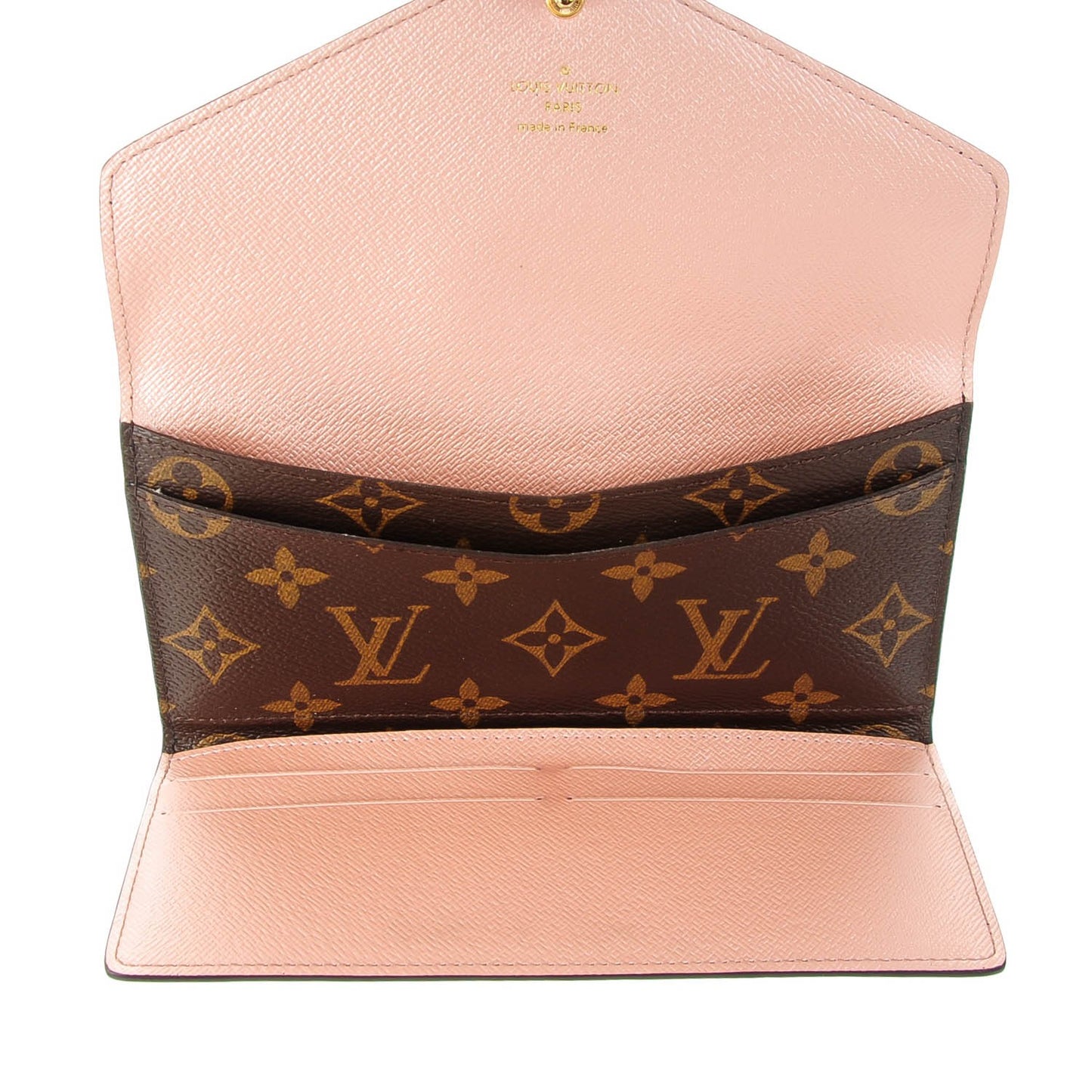 Monogram Josephine Wallet Rose Nacre