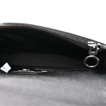 Off-White Saffiano Striped Mini Diag Binder Clip Bag Black White Indus 5 of 11