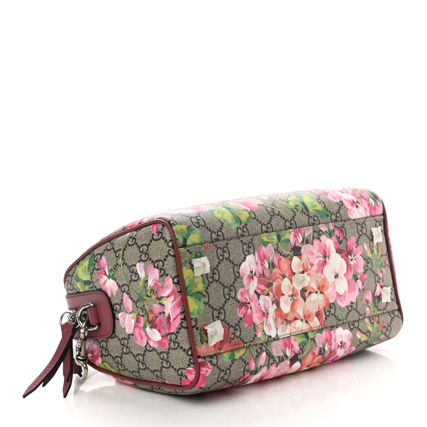 GG Supreme Monogram Blooms Small Boston Beige Multicolor Dry Rose