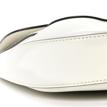 Prada Spazzolato Cleo Flap Adjustable Strap Shoulder Bag  White 9 of 10