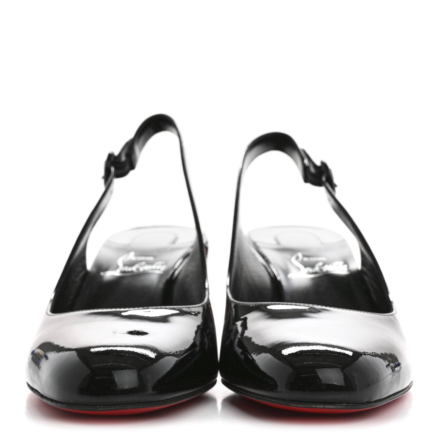 Christian Louboutin Patent So Jane Sling 55 Pump 38.5 Black 3 of 9