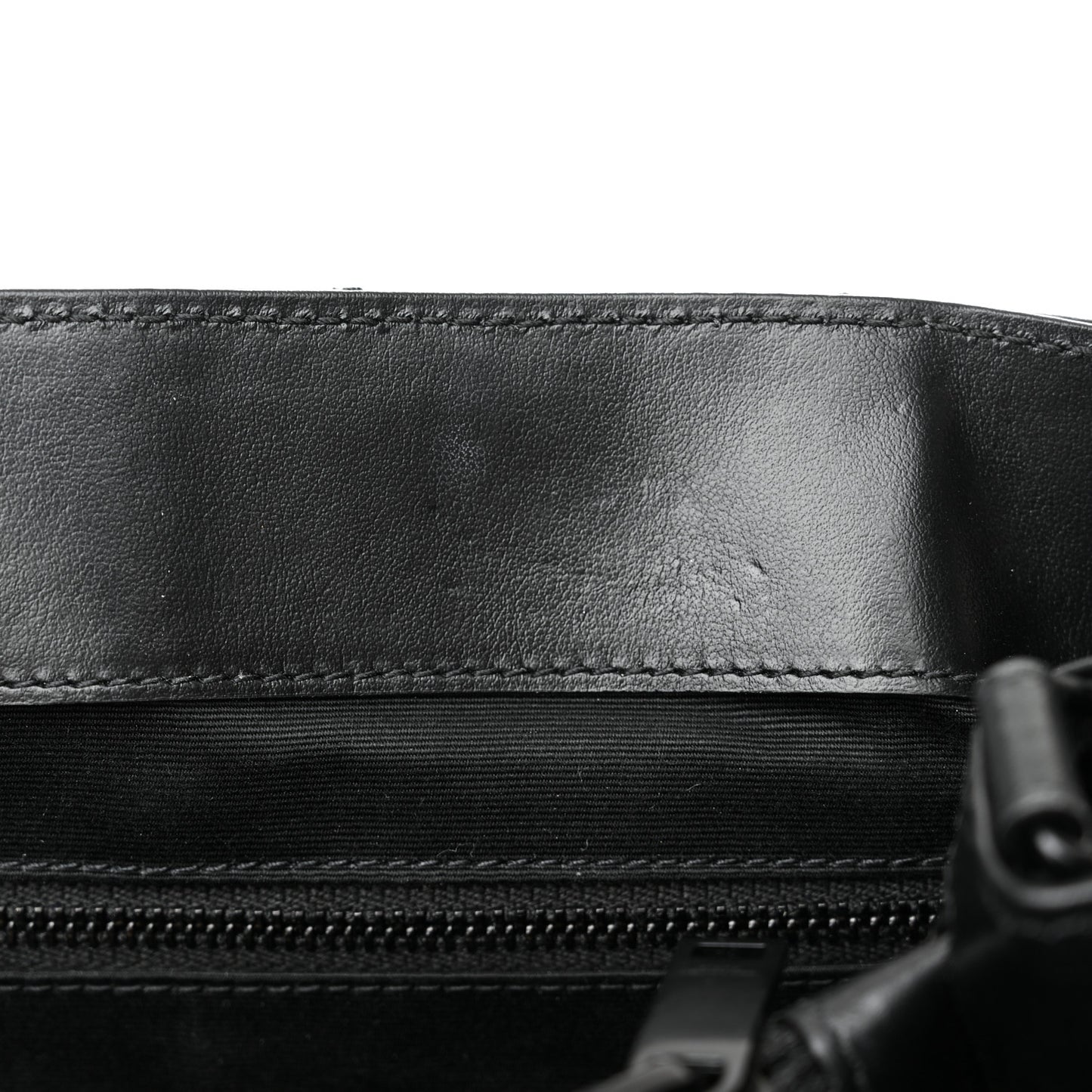 Calfskin Y Quilted Monogram Monochrome Large Loulou Chain Satchel Black