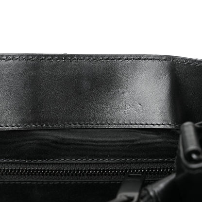 Saint Laurent Calfskin Y Quilted Monogram Monochrome Large Loulou Chain Satchel Black 11 of 21