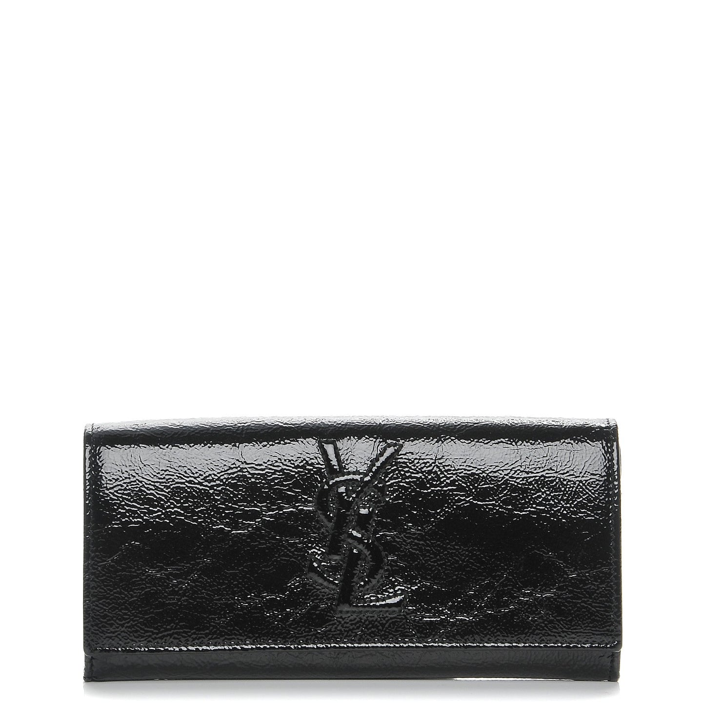 Textured Patent Belle De Jour Wallet Black