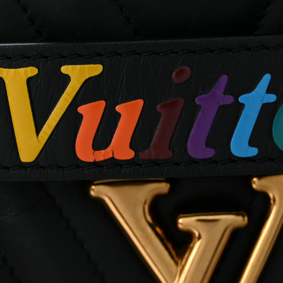 Louis Vuitton Calfskin New Wave Chain Tote Black 8 of 8