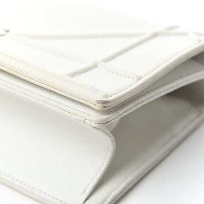 Christian Dior Grained Calfskin Small Diorama Flap Bag White 9 of 20