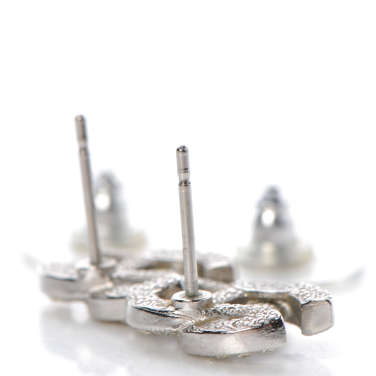 Crystal Timeless CC Earrings Silver