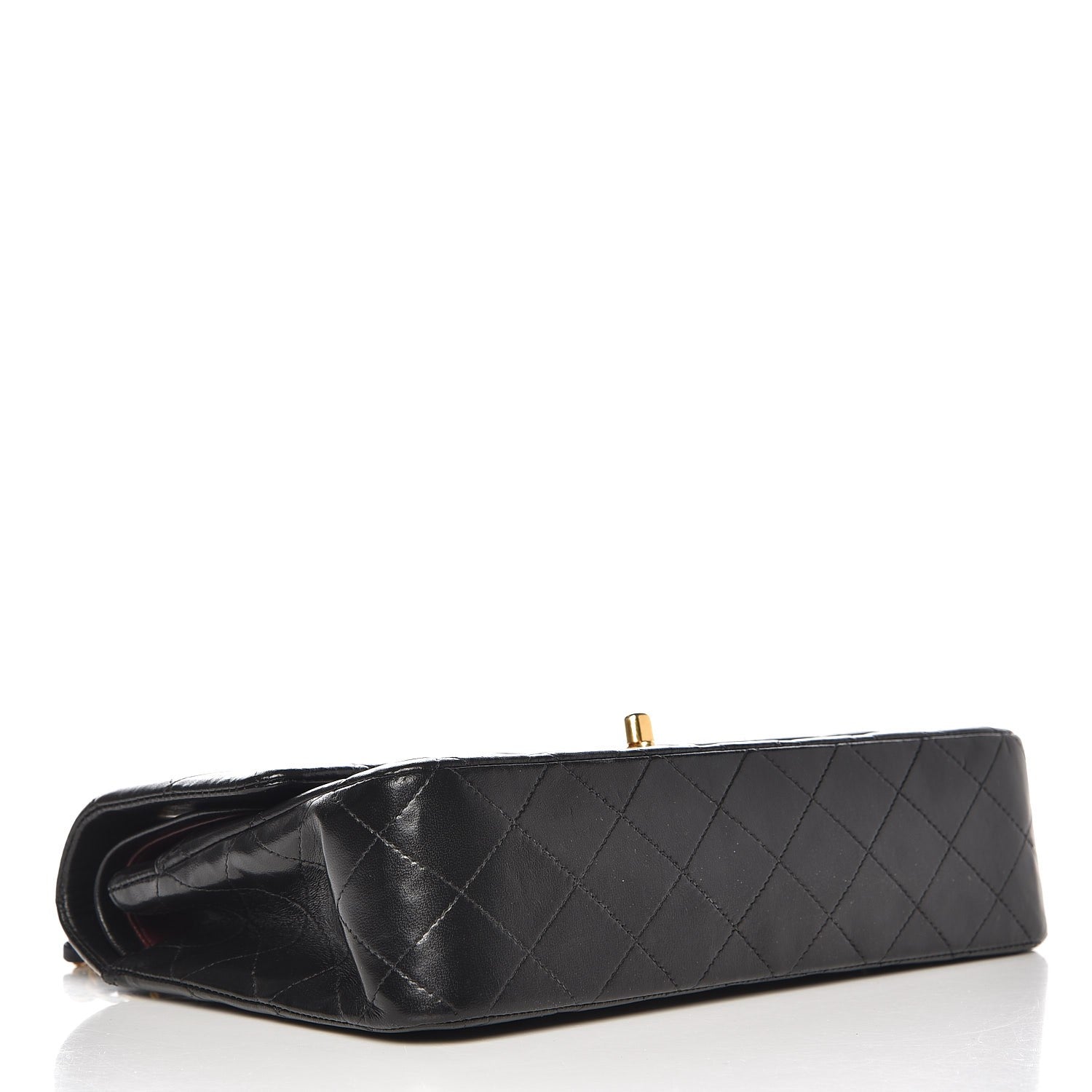 Chanel Lambskin Quilted Medium Double Flap Black 1 of 9