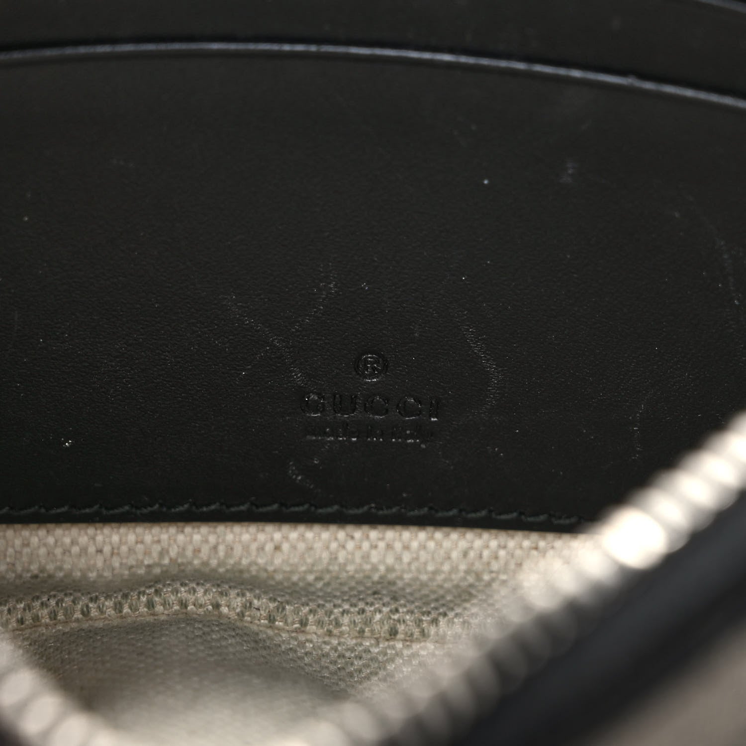 Gucci GG Supreme Monogram Kingsnake Zip Pouch Black 6 of 7