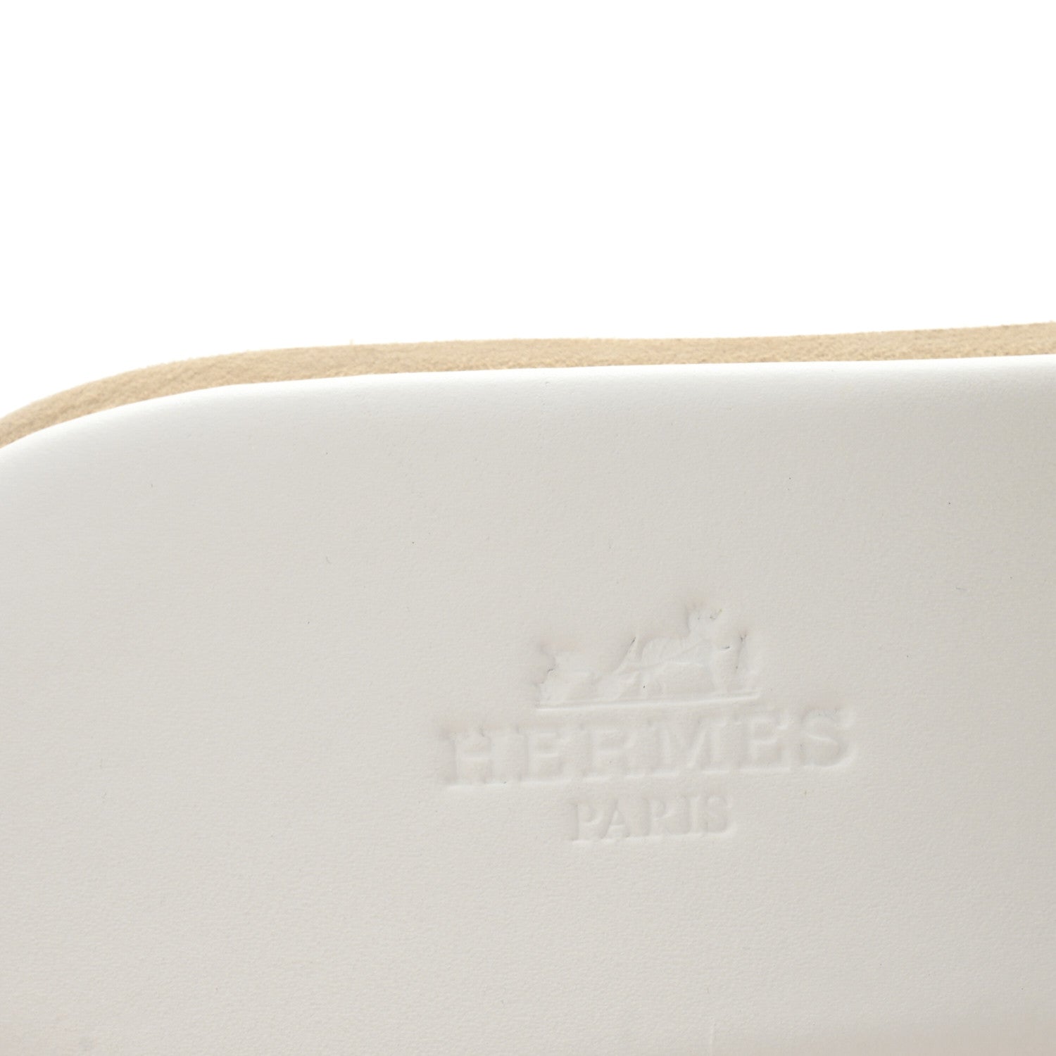 Hermes Calfskin Cork Eze 30 Sandals 37 White 8 of 9