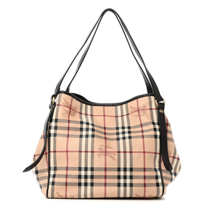 Burberry Haymarket Check Small Canterbury Tote Brown 1 of 19