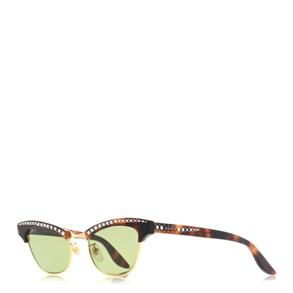 Gucci Clubmaster Cat Eye Sunglasses GG0153S Black 1 of 9