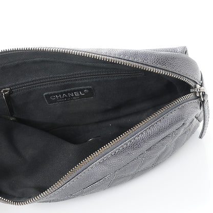 Chanel Iridescent Caviar Quilted Small Chic Flap Dark Silver 5 of 11