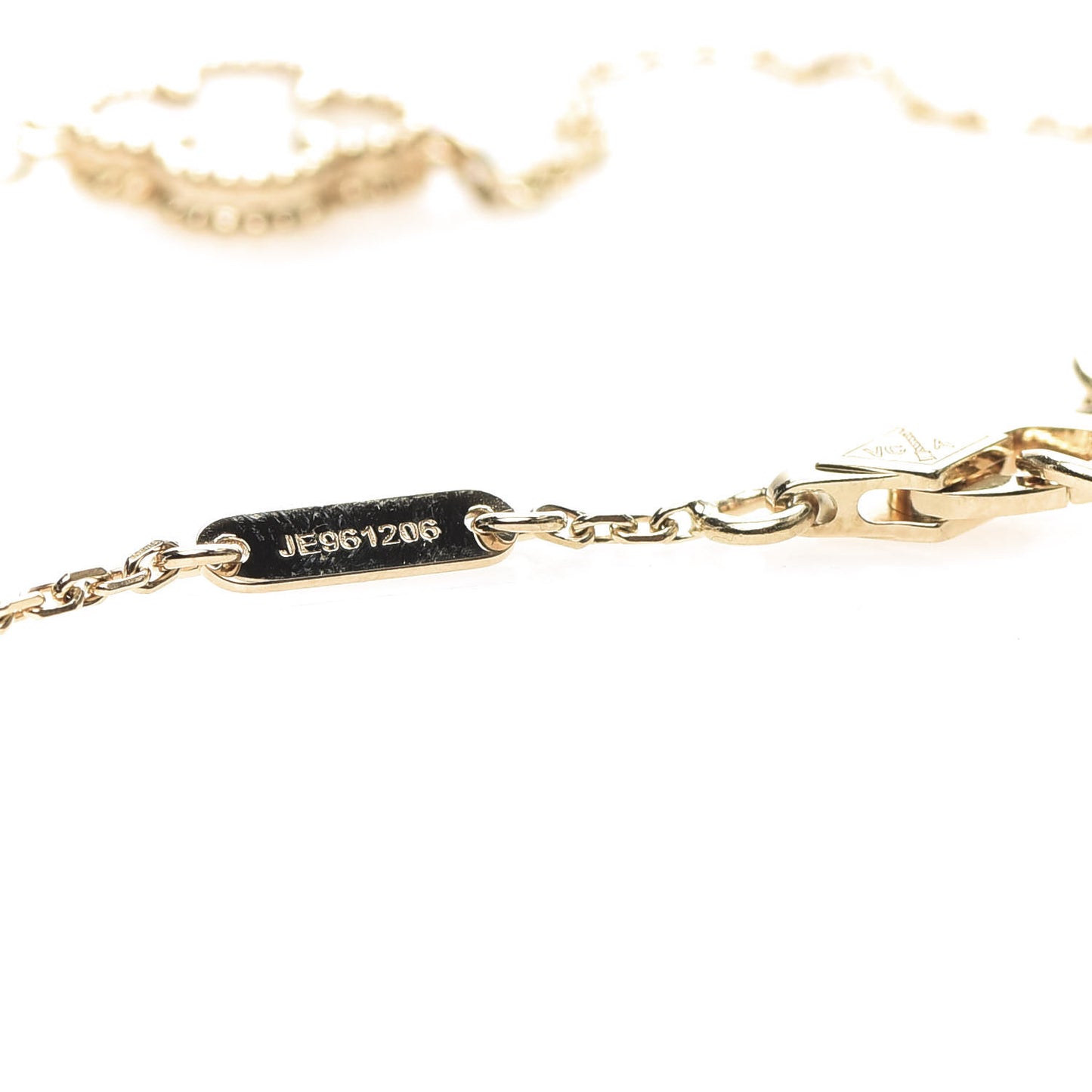 18K Yellow Gold Mother of Pearl Sweet Alhambra Bracelet