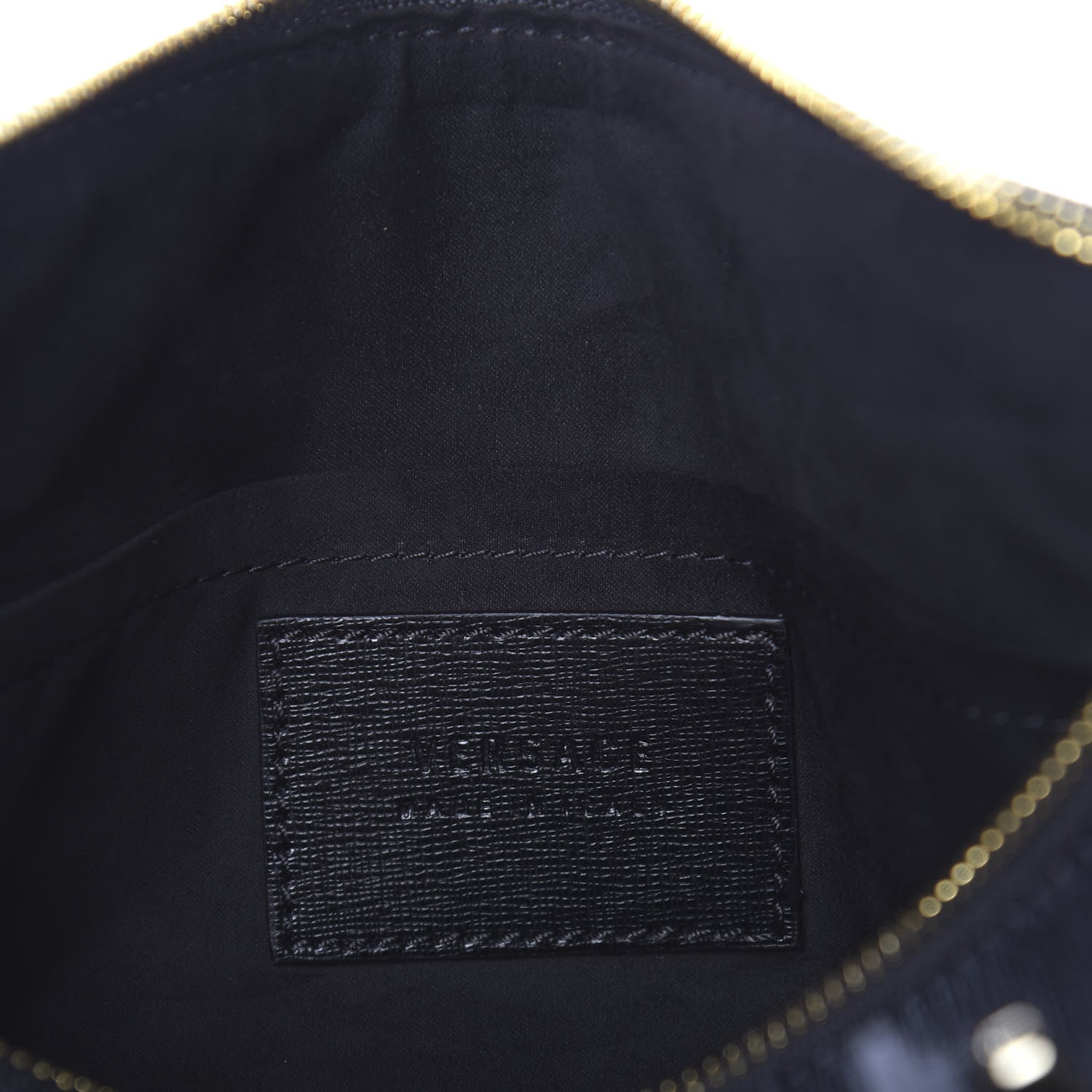 Versace Saffiano Calfskin Palazzo Duffle Bag Black 7 of 11