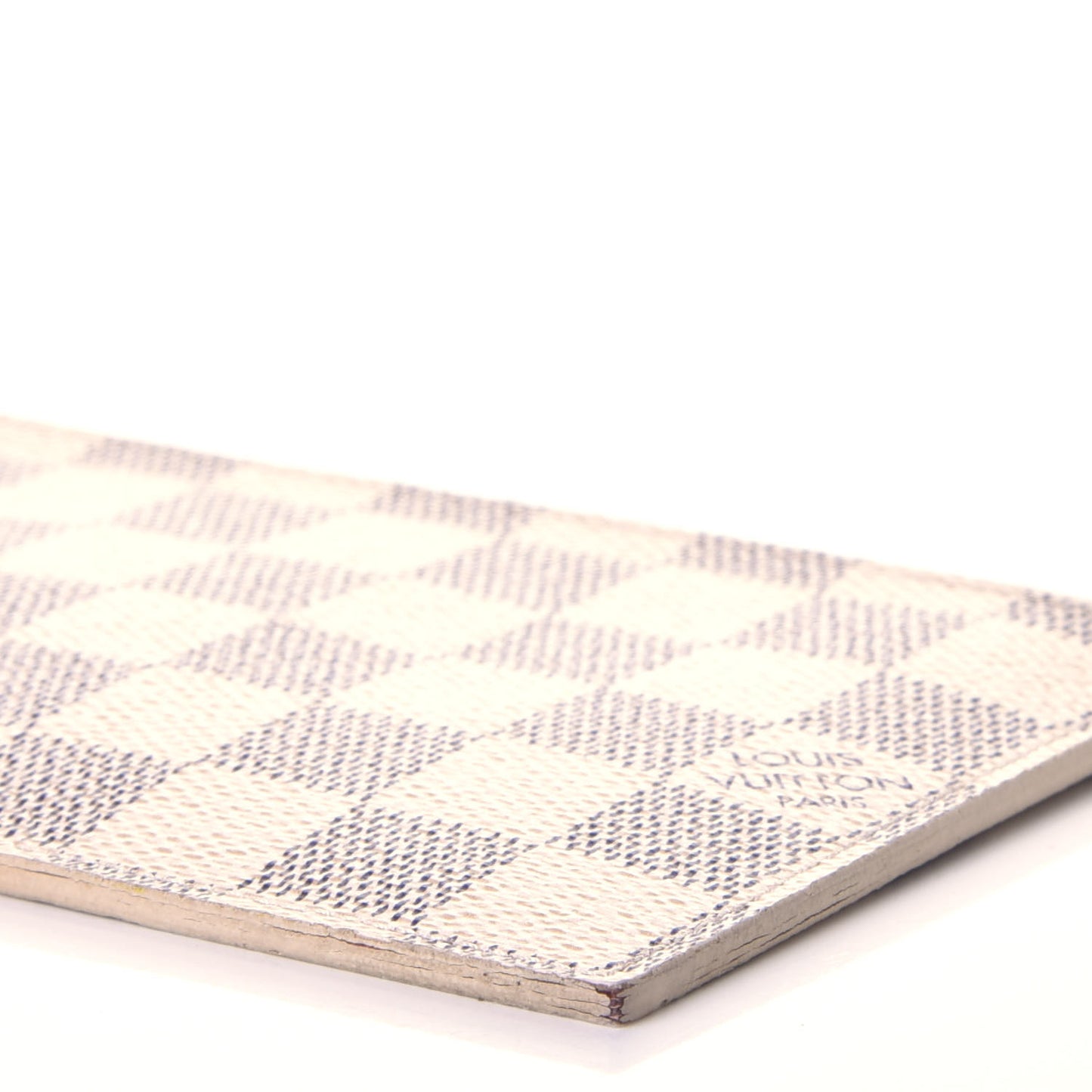 Damier Azur Felicie Chain Wallet Zippered Insert Rose Ballerine