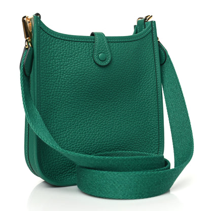 Hermes Taurillon Clemence Evelyne TPM Vert Vertigo 3 of 11