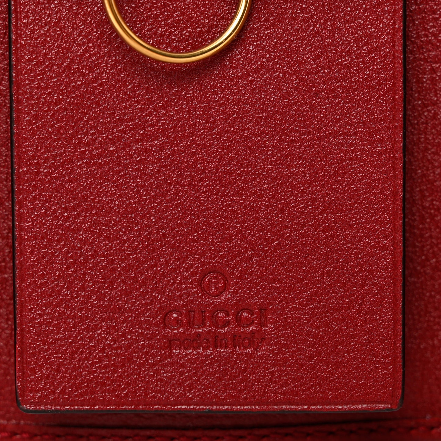 Wonka Grain Calfskin Diana 6 Key Holder Case Red