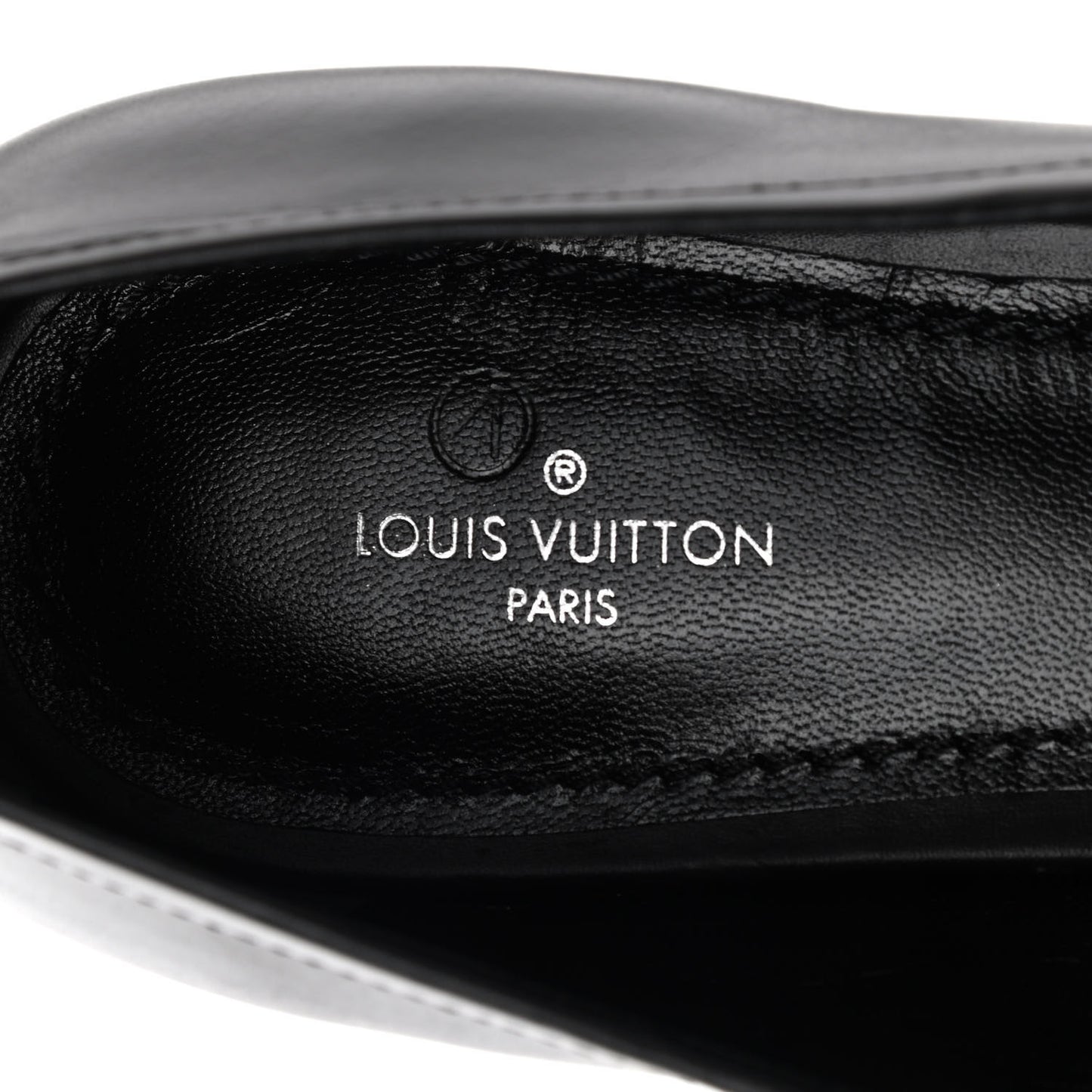 Calfskin Upper Case Flat Loafer 40 Black