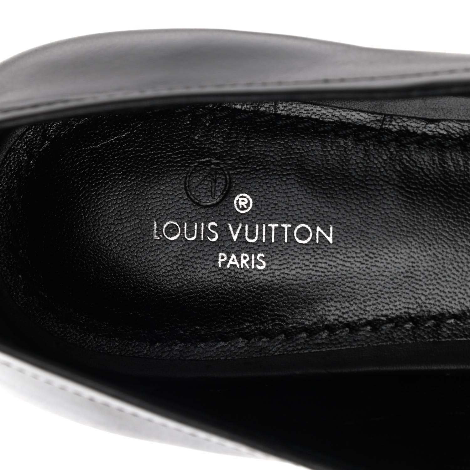 Louis Vuitton Calfskin Upper Case Flat Loafer 40 Black 6 of 8