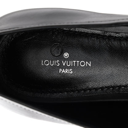 Louis Vuitton Calfskin Upper Case Flat Loafer 40 Black 6 of 8