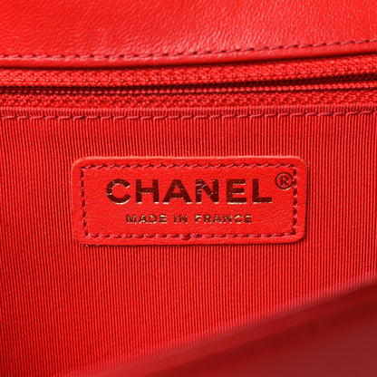 Chanel Lambskin Quilted New Medium Boy Flap Red 6 of 13