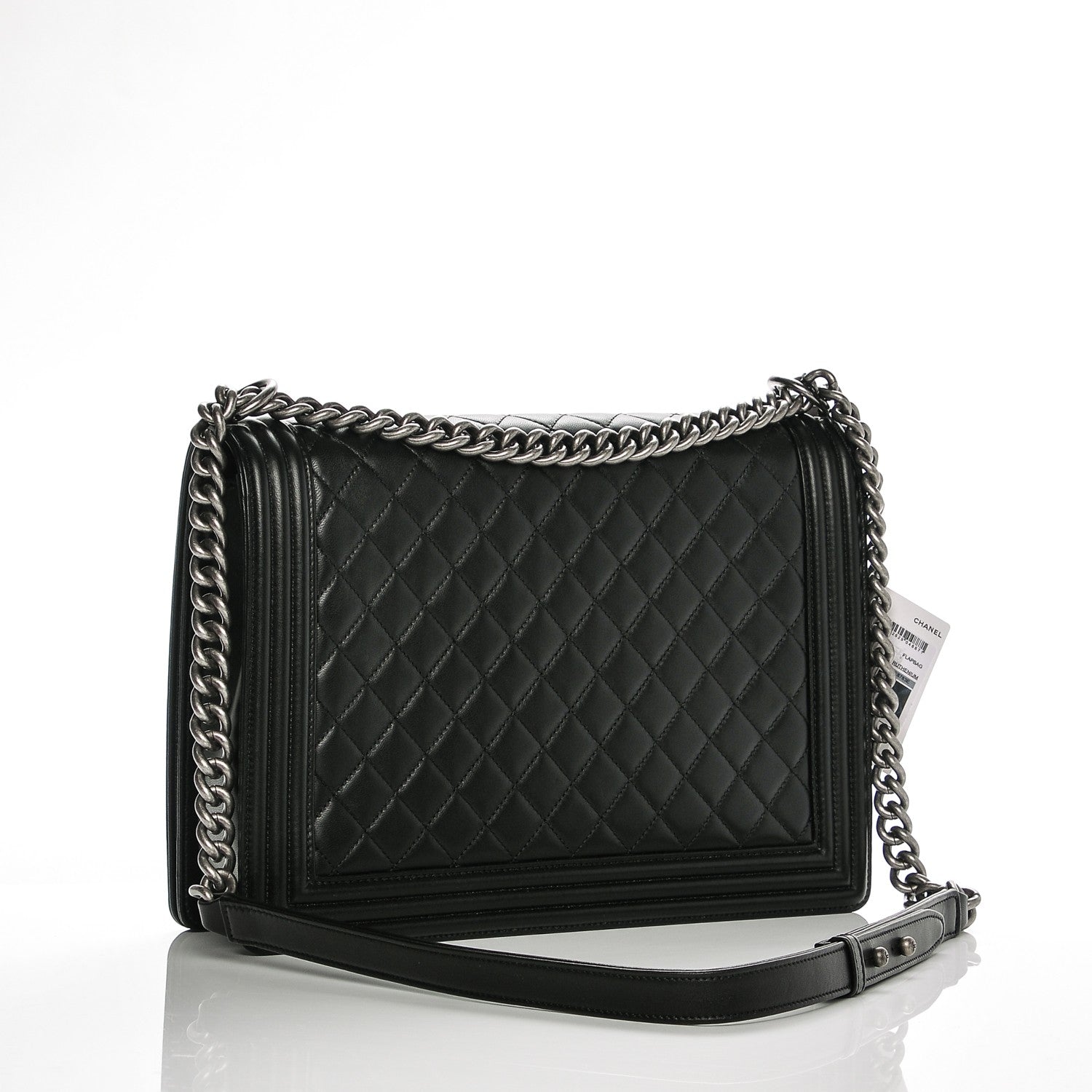 Chanel Lambskin Quilted Large Boy Flap Black 4 of 7