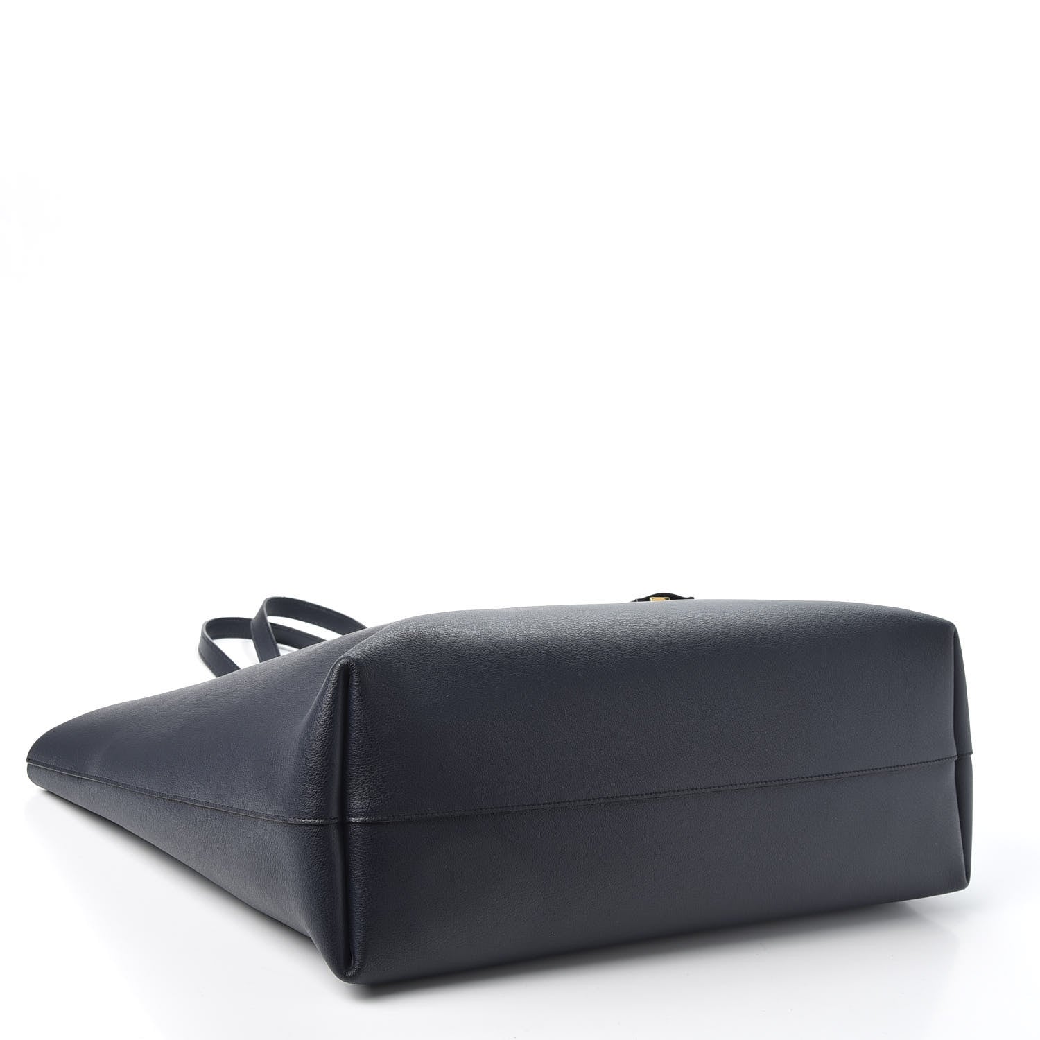 Saint Laurent Calfskin Large Shopping Tote Deep Marine 3 of 9
