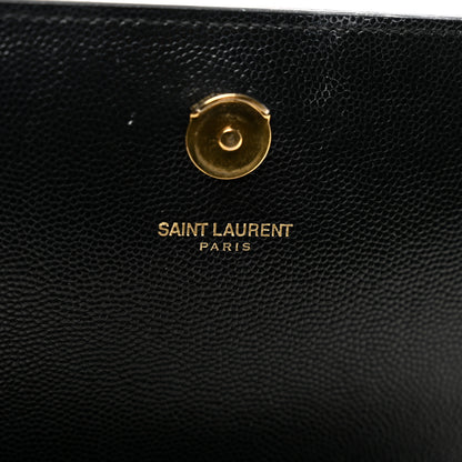 Saint Laurent Grain De Poudre Medium Classic Monogram Kate Satchel Black 7 of 9