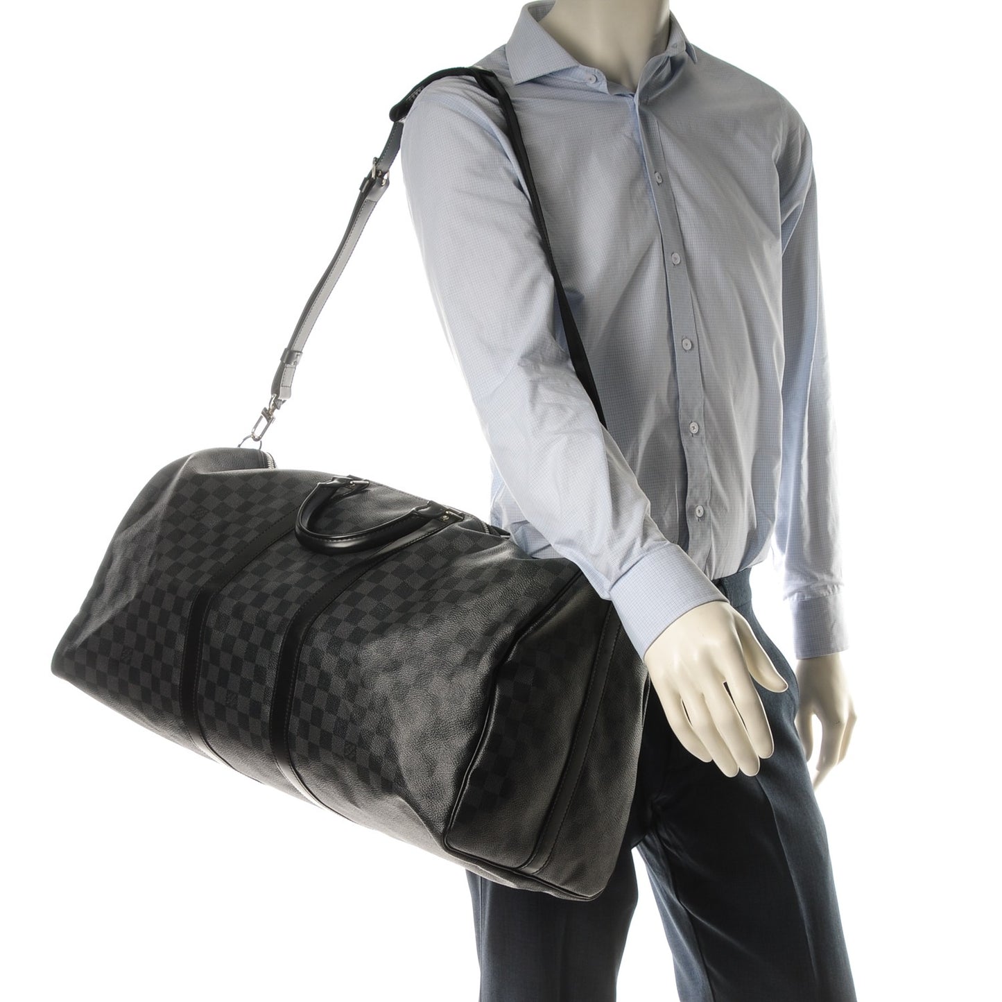 Damier Graphite Keepall Bandouliere 55