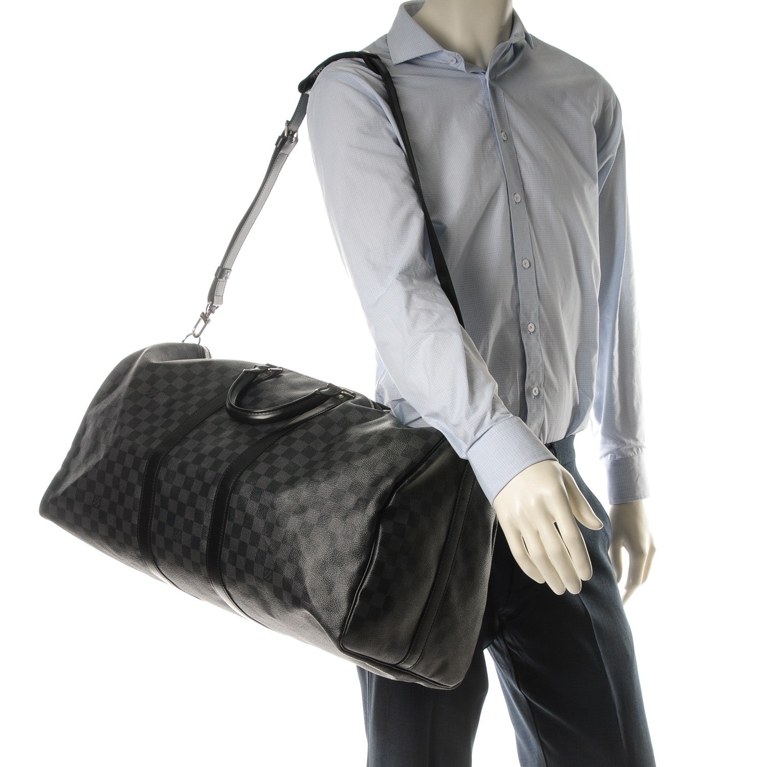 Louis Vuitton Damier Graphite Keepall Bandouliere 55 2 of 7