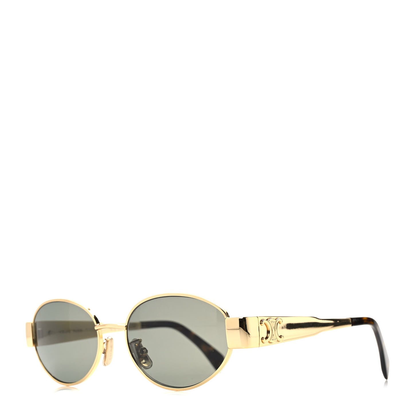 Metal Triomphe 01 Sunglasses CL40235U Gold Green