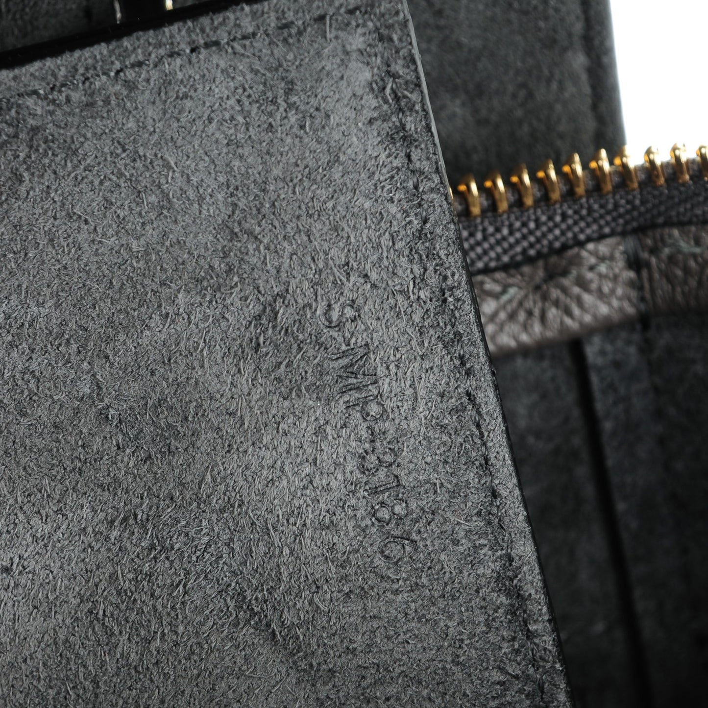 Baby Grained Calfskin Micro Belt Bag Grey